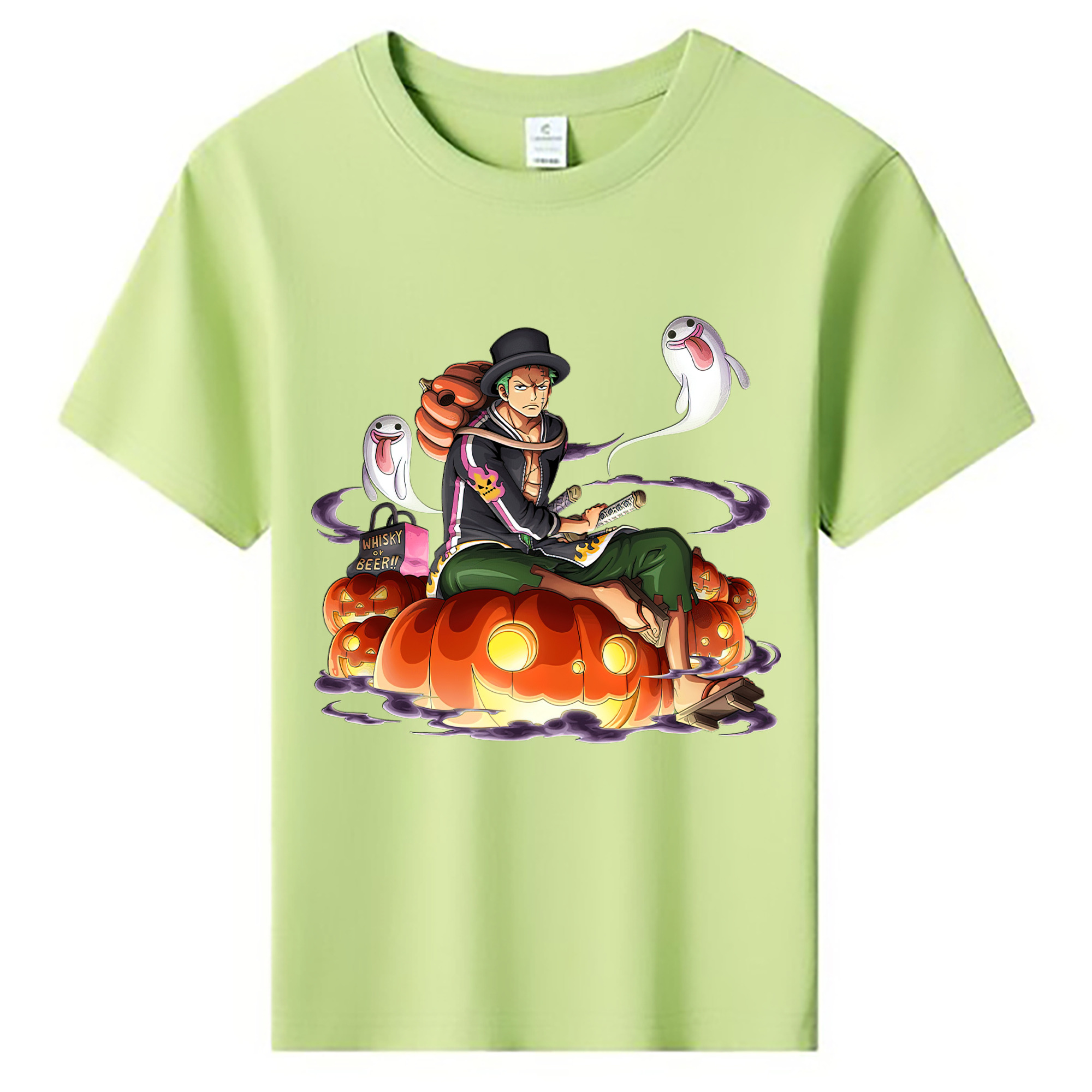 ワンピース ロロノア・ゾロ ONE PIECE Roronoa Zoro 綿100％キッズTシャツ（フロントプリント）